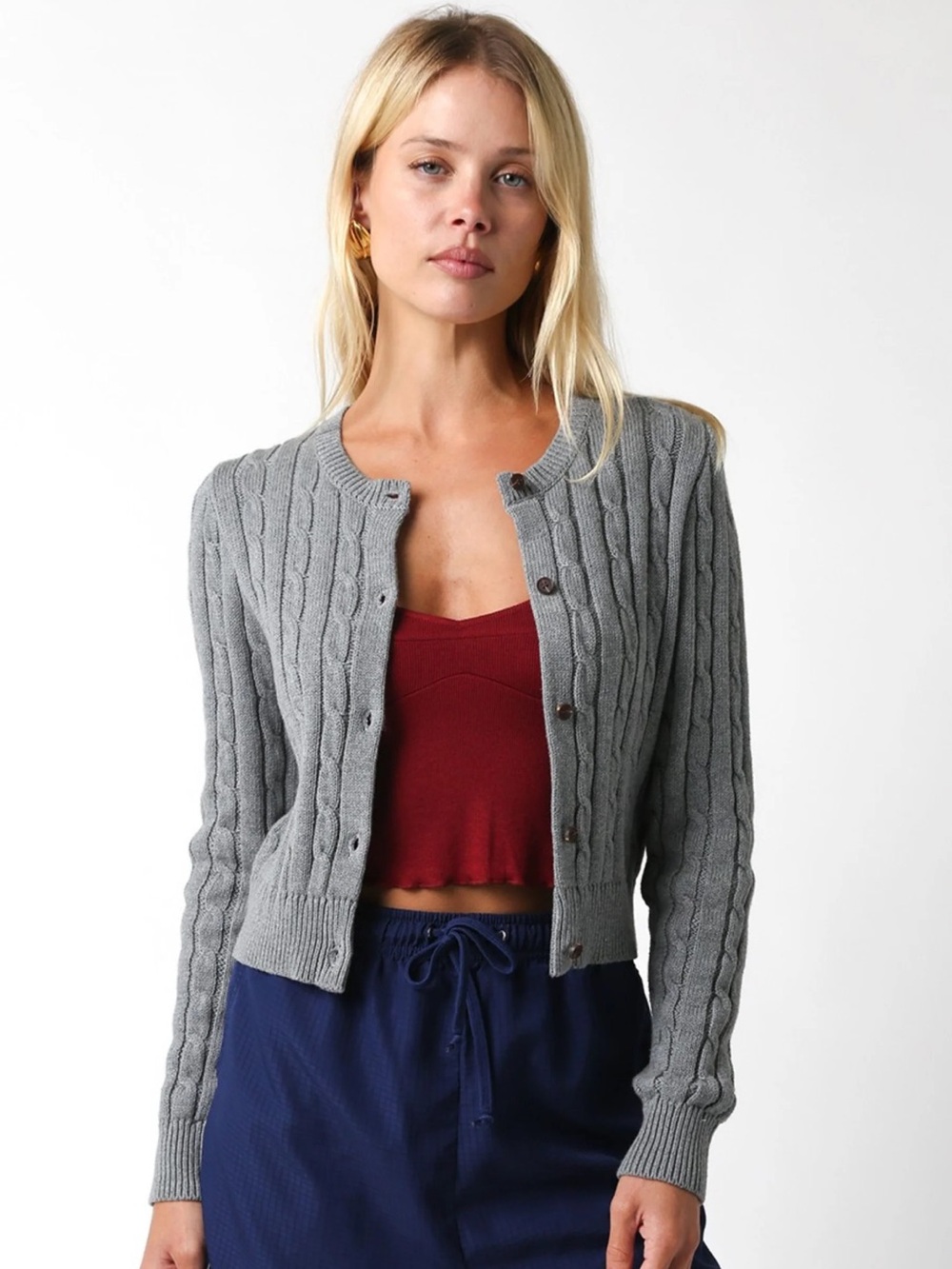Nati Bethany Cardigan in gray (small)